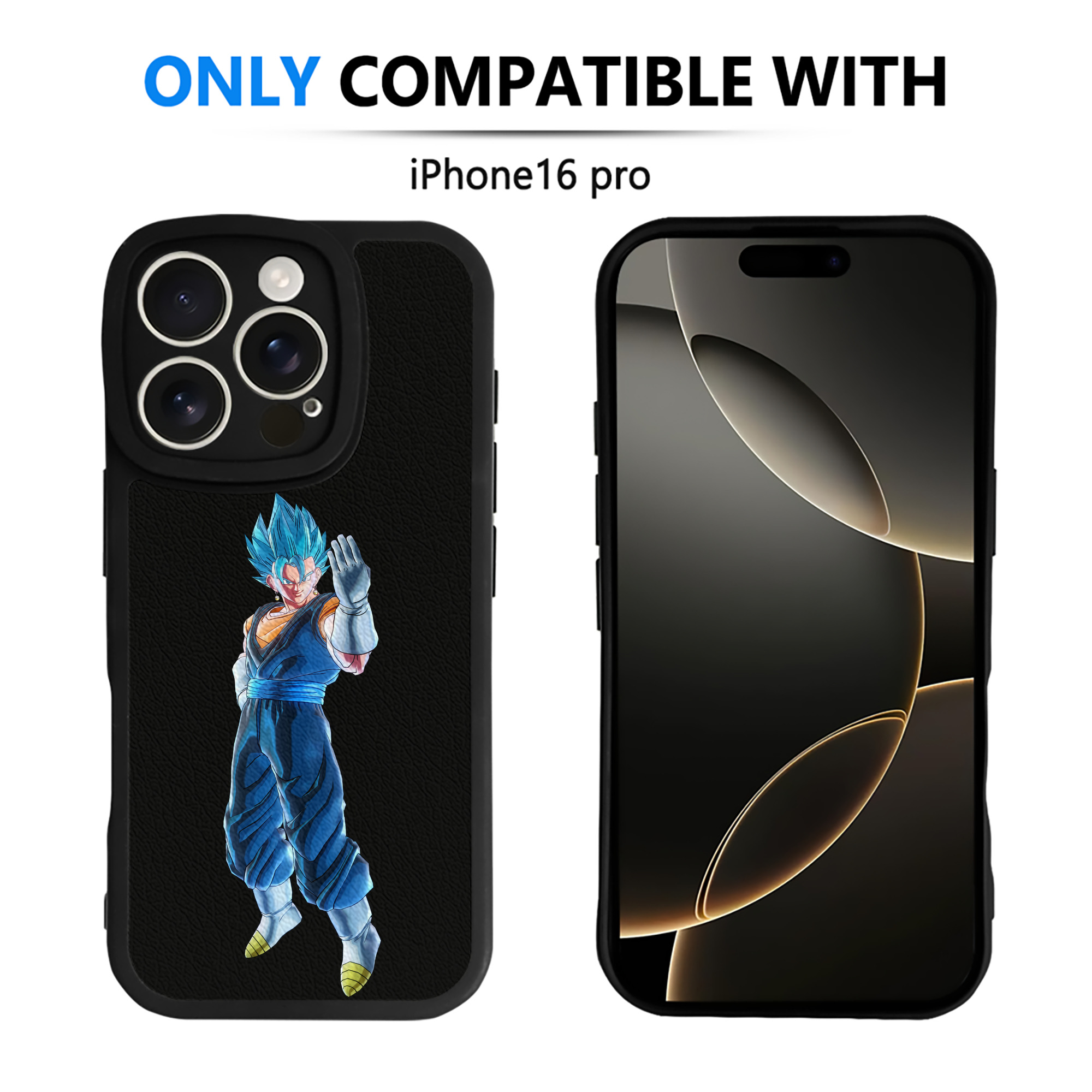 （画像用） ドラゴンボール ベジット DRAGON BALL Vegetto 【iPhone 16シリーズ対応】シリコンスマホケース（レザー調） 材質：シリコン